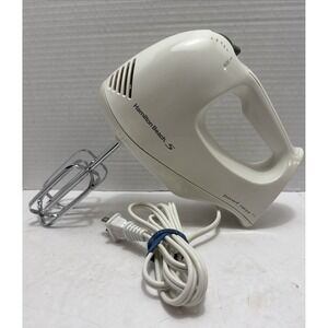 Vintage Hamilton Beach Handheld Mixer 62520 Bowl Rest‎ 5 Speed White